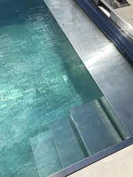 inox bad 4 x 10 demeyere met zwevende trap zwembad trap buitendecoraties zwembaden