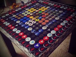 I use a lighter to open bottles. Lack Bottlecap Table Ikea Hackers