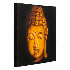 Entdecken sie unsere leinwandbilder und bestellen in unserem online shop finden auch sie die perfekte leinwand für ihre individuelle wand deko. Wandbild Buddha 60x60cm Auf Leinwand Handmade Lebenswohnart