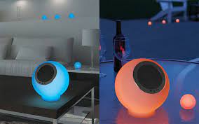 Eluma Lights Speaker System With 4 Led Balls To Set The Mood In Any Room Tuvie
