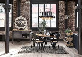 Sculptural cast iron pedestal and glass industrial dining / work table. Industrial Style Maisons Du Monde Industrial Dining Room London By Maisons Du Monde Uk Houzz