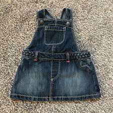 Old Navy Dresses Old Navy Baby Girl Denim Skirt Overalls 36 Month Poshmark