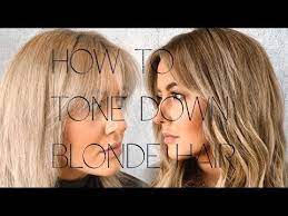 You can choose to apply some apple cider vinegar to your hair to help lighten your locks. How To Tone Down Blonde Hair Youtube