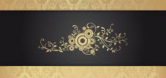 خلفية سوداء فاخرة مع زخرفة ذهبية نباتية داكن ذهب أوروبي صورة الخلفية للتحميل مجانا