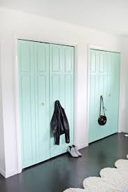 These bathroom door ideas provide unobstructed view, thanks to the wide glass. 12 Amazing Ideas For Colorful Interior Doors