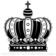 Black And White Crown Vector Vector Crown Crown Clip Art Free Vector Graphics Free Vector Art