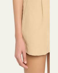 Beatrice Pleated Linen Shorts