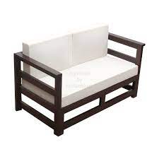 Give your home a complete look with this traditional yet wooden sofa set. Teak Wood Two Seater Sofa Ws 32 Details Bic Furniture India