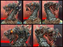 Blackveil Vaal sculpture I just finished. Video below! : rMonsterHunter