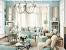 Modern Tiffany Blue Living Room
