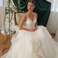 Truly Zac Posen Horsehair Tier Skirt Wedding Dress Davids