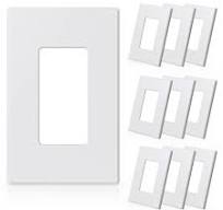 ELEGRP 1-Gang Screwless Decorative Wall Plates, Mid-Size ...