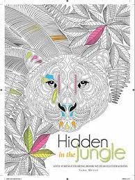 Be transported to the african continent when you color this adult coloring page. Hidden In The Jungle An Anti Stress Colouring Book Coloring Queen
