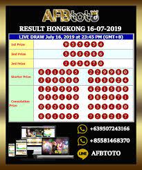 Result Togel Hongkong 16 Juli 2019 Afbtoto 10 Juli 19 Juni 20 Agustus