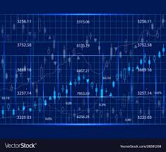 Candle Stick Graph Chart Background Card Ad