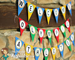 This easy recipe is great for olympic parties or opening/closing ceremony parties. 13 Olympic Games Printable Party Decor From Tip Junkie Free Tip Junkie