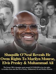 Shaquille O'Neal invested over $135 Million in Authentic Brands Group to  gain ownership of a percentage of the brand management company that  controls Elvis Presley, Muhammad Ali, and Marilyn Monroe's intellectual  property.