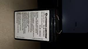 Lithonia Lighting Elb06042 Rechargeable Battery Used Great Lakes Equipment