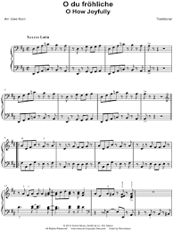 O du fröhliche, o du selige, gnadenbringende weihnachtszeit! O Du Frohliche Sheet Music 5 Arrangements Available Instantly Musicnotes