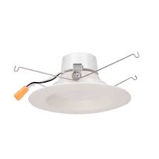Goodlite Pack Of 5 5 6 Inch White Acrylic Round Retrofit 18 Watt Led Dimmable Recessed Lighting Fixture 1250 Lumens