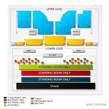Aztec Theatre 2019 Seating Chart