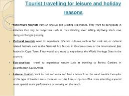Type of accommodation unit preferred 7. Introduction To Tourism For Grade 10 Learners