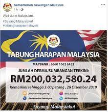Untuk makluman, tabung harapan malaysia dilancarkan atas kerelaan rakyat dalam membantu menyelesaikan hutang negera berjumlah rm680 bilion. Tabung Harapan Malaysia Air Times News Network