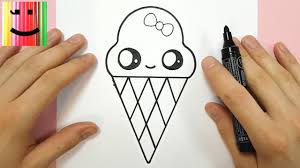 Dessin cornet de glace facile. Comment Dessiner Une Glace Kawaii Avec Un Noeud Papillon Tuto Dessin Youtube