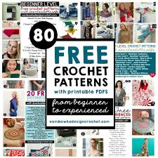 Free crochet patterns for men, women and children to make clothes you'll want to wear. 80 Free Printable Crochet Patterns Oombawka Design Crochet