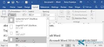 Cara Mengubah Dan Membuat Ukuran Kertas Di Word
