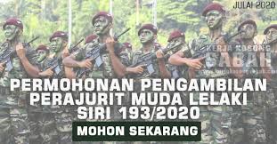Memaparkan kekuatan angkatan tentera malaysia dalam menjaga keamanan dan kedaulatan negara walaupun terpaksa. Permohonan Pengambilan Perajurit Muda Lelaki Siri 193 2020 Tentera Darat Jawatan Kosong Terkini Negeri Sabah