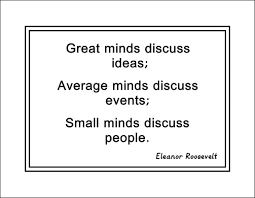 Eleanor Roosevelt Great Minds Quote Poster Feminist Wall Art Gift Arleyart Com