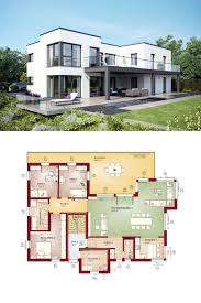 Mehrfamilienhaus Evolution 282 V7 Grundriss Flachdach Bien Zenker Haus Mit Zwei Getrennten Wohnun Zweifamilienhaus Familien Haus Grundriss Mehrfamilienhaus