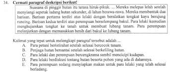 Sementara itu, paragraf deskripsi dibagi dalam 3 jenis, yakni deskripsi spatial, deskripsi subjektif, dan yang terakhir adalah paragraf deskripsi objektif. Contoh Kalimat Deskripsi Yang Singkat Rasanya