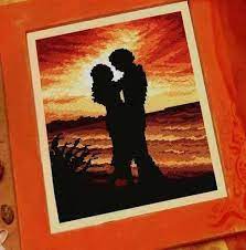 Express yourself with needle, thread and one of our custom, downloadable patterns. Sunset Lovers Couple Counted Cross Stitch Patterns And Charts