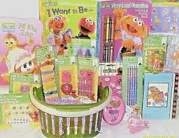 Elmo and i are playing a game. New Zoe Elmo Easter Toy Gift Basket Birthday Toys Book Sesame Street Play Set Ebay