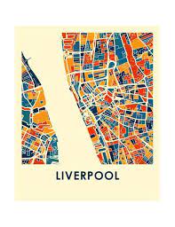 Maps of directions of liverpool nsw, 2170 for locals and travellers. Liverpool Map Print Full Color Map Poster Etsy In 2021 Liverpool Map Map Art Print Colorful Map