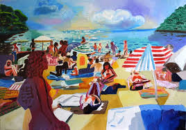 At artranked.com find thousands of paintings categorized into thousands of categories. Beach Scene Painting By Stephen Abela Saatchi Art