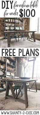 Diy Fancy V Dining Table For Under 100 Farmhouse Dining Table Farmhouse Table Plans Diy Dining
