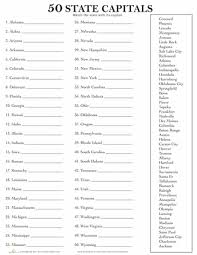 50 State Capitals Worksheet Education Com Social Studies Worksheets Homeschool Social Studies Homeschool Learning