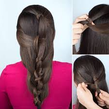 How to make your face look slimmer & thinner with hairstyles & haircuts. Simple Hairstyle Twisted Plait Tutorial Easy Hairstyle For Long Stock Photo Picture And Royalty Free Image Image 66659560