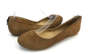 J Crew Womens Brown Suede Slip On Round Toe Ballet Flats