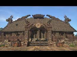 Medieval Scandinavian Settlements W Motte Bailey Castle Minecraft Cinematic Youtube Motte And Bailey Castle Minecraft Castle Castle