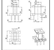 P-0801(V EE8.3 3+3P) - Transformer Bobbin,Clamp,Coil Frame ...