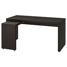 Malm Desk With Pull Out Panel Black Brown 59 1 2x25 5 8 Ikea In 2020 Ikea Schreibtisch Ikea Malm Schreibtisch