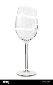 Fragile break broken wineglass breaking glass bits peaces fragments Stock  Photo - Alamy