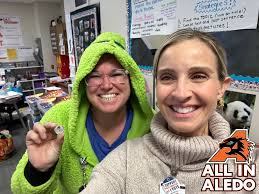 Each and every day there are big and small things happening in and around  our campuses that show that our staff is #AllinAledo! There's nothing  better than when Superintendent Dr. Susan Bohn "