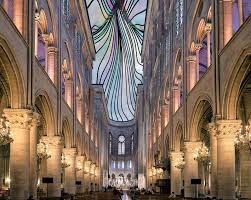 Page officielle de la cathédrale. Trnsfrm Imagines A Twisting Stained Glass Spire Replacing Notre Dame Cathedral Roof