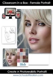 Female Portrait in a Box