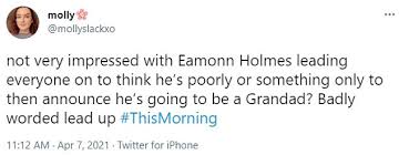 The presenter said he wanted to share the happy development after one fan fumed: Opo5o0ujwwiqym